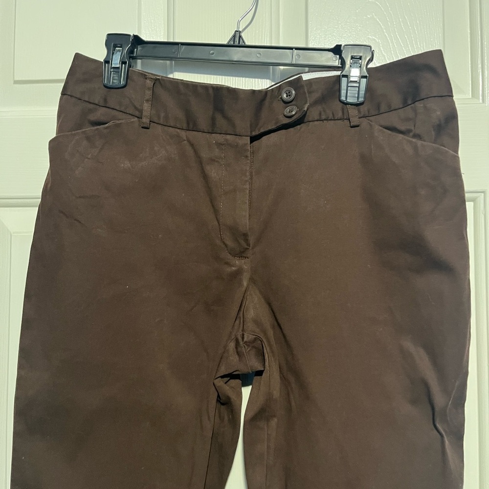 George Women's Dark Brown Capris - Picture 2 of 5